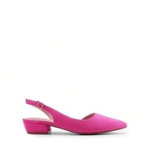 Dream Pairs Hot Pink Slingback Low Block Heel Pumps